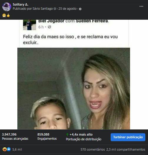Resultados da Postagem em Solitary